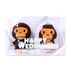A Bathing Ape Baby Milo & Baby Lisa Happy Wedding Plush Set